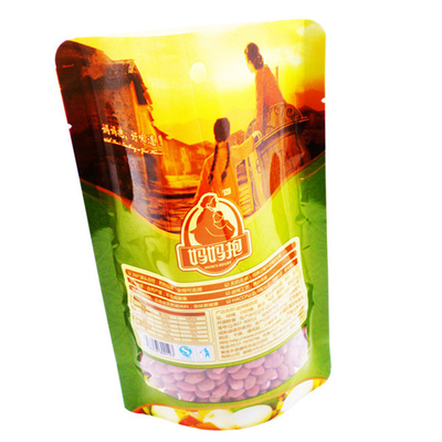 Dry fruit snack packaging plastic moisture-proof self-standing bag digital printing with sealing zipper