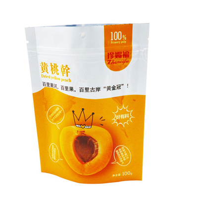 Custom snack fruit bag digital printing logo moisture-proof fresh-keeping plastic bag with zipper