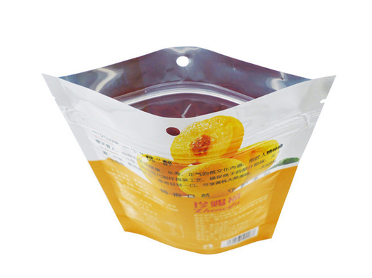 Custom snack fruit bag digital printing logo moisture-proof fresh-keeping plastic bag with zipper