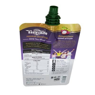 Low-cost wholesale liquid bags Juice self-supporting plastic bags digital printing logo