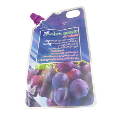 Juice self-supporting packaging bag Plastic mouth plastic packaging custom brand logo