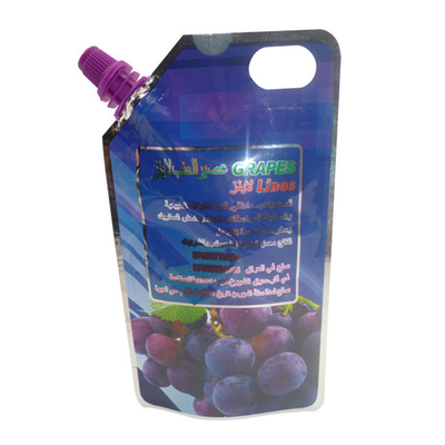 Juice self-supporting packaging bag Plastic mouth plastic packaging custom brand logo