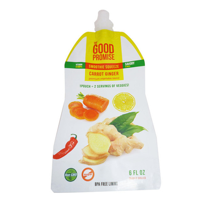 Vegetable juice packaging bag self-supporting bag plastic mouth custom printing factory direct