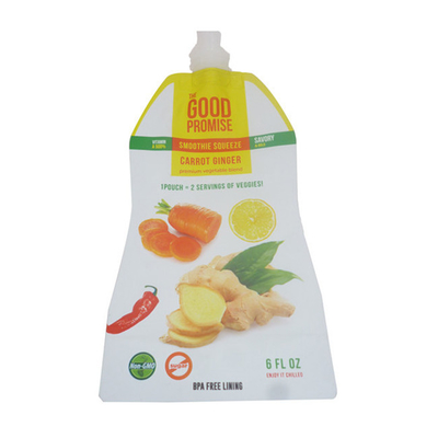 Vegetable juice packaging bag self-supporting bag plastic mouth custom printing factory direct