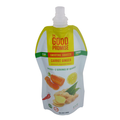 Custom liquid food packaging self-supporting plastic packaging bag printing brand