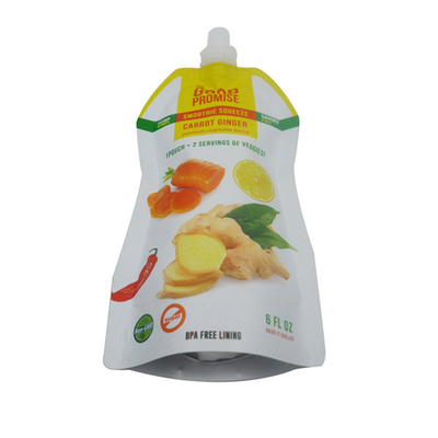 Custom liquid food packaging self-supporting plastic packaging bag printing brand