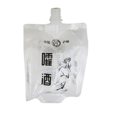 Low-cost liquid jam self-supporting packaging bag plastic suction nozzle digital printing custom logo