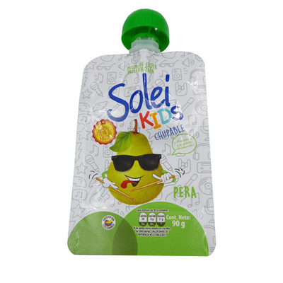 Factory direct OEM liquid snack bag with suction mouth self-supporting plastic bag