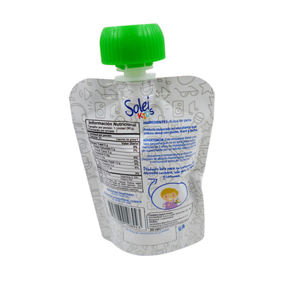 Factory direct OEM liquid snack bag with suction mouth self-supporting plastic bag