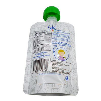 Factory direct OEM liquid snack bag with suction mouth self-supporting plastic bag