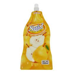 Self-contained packaging Plastic bag digital printing liquid bag with plastic suction nozzle