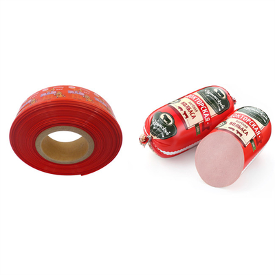 Water Boiled Sausage Plastic Casings Customized Logo Polyamide Printed Sausage Casings