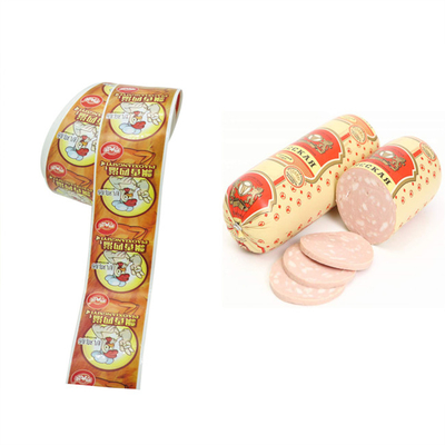Wate Based Ink Colorful Flexography Printed Sausage Casing For Meat Sausages