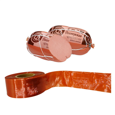 Smoked Available Logo Printed Plastic Sausage Casing For Smoked Sausages