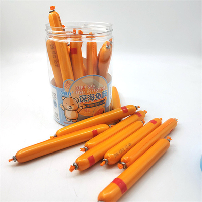 Colourful Logo Printed Plastic Pvdc Sausage Casing For Fish Sausages