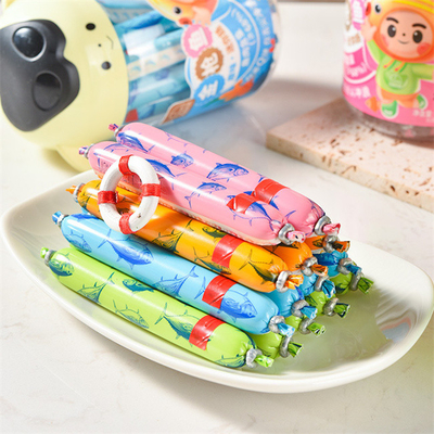 Vivid Printing High Temperature Resistance Pvdc Plastic Sausage Casing Film For Sausages