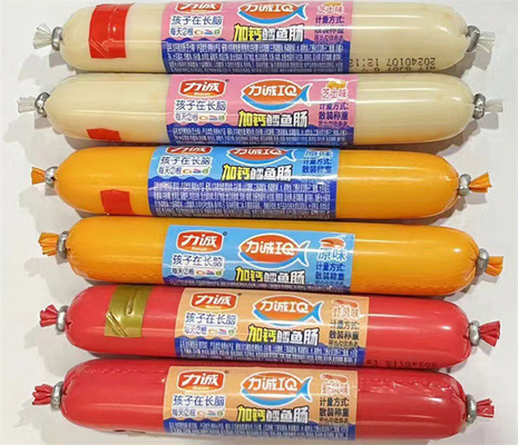OEM LOGO Printing High Barrier Tear Strips PVDC Sausage Casing 
