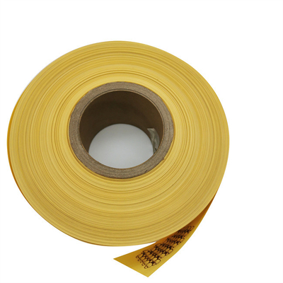 Yellow Durable Printed Plastic Sausage Casings with No Smell