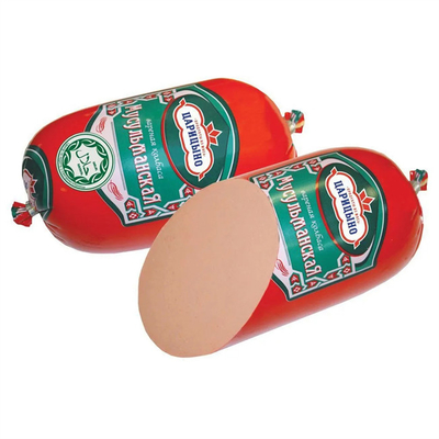 Red sausage packaging plastic casings General custom logo printing plastic sausage casings