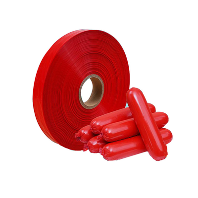  Customed LOGO High Barrier PVDC Sausage Casing With Easily Torn Strips