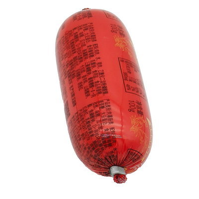 Customized Logo Printed Foodgrade Plastic Sausage Casing Heat Resistant 