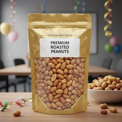 Moisture Proof Resealable Food Bag with Customized Color for Premium Roasted Peanuts Stand Up Pouch