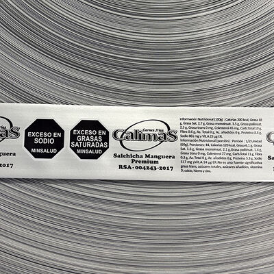 OEM Logo Printed Multilayers Artificial Synthetic Sausage Casings For Sausages