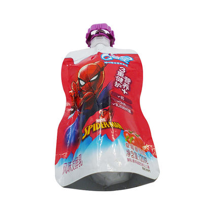 Custom Logo Metallized Stand Up Spout Pouch for Food