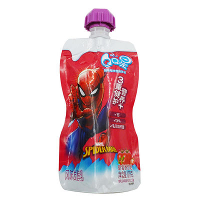 Kingred Custom Logo Metallized Stand Up Spout Pouch for Food Beverage Packaging