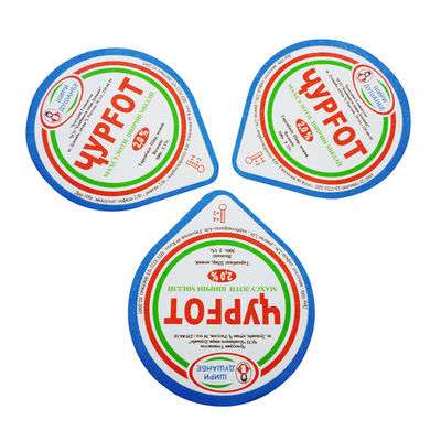Embossed Multi Layers Die Cut Lids PP PS PE Yogurt Cup Lids