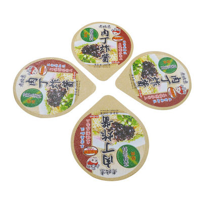 Kingred Laminated Alloy 8011 Spicy Sauce Die Cut Lids 10 Colour Printing Film