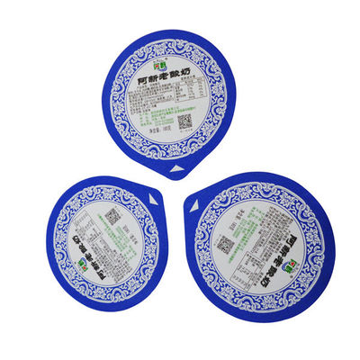 75um Thickness Die Cut Aluminum Foil Lid 10 Colours Printing