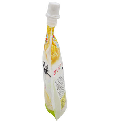 250ml Soy Milk Doypack Stand Up Pouch With Nozzle OEM Printed