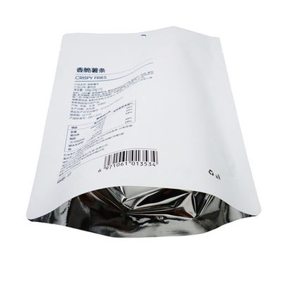 Nitrogen Filling Food Packaging Bags Crispy Fries 100g Aluminium Foil Stand Up Pouch