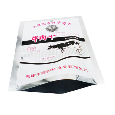 ISO SGS Food Packaging Bags PET VMPET Beef Jerky Packaging Bags