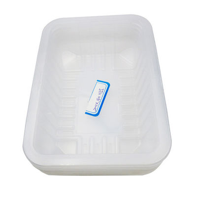 Rectangle PP PET Fresh Meat Disposable Food Trays Heat Sealing High Barrier
