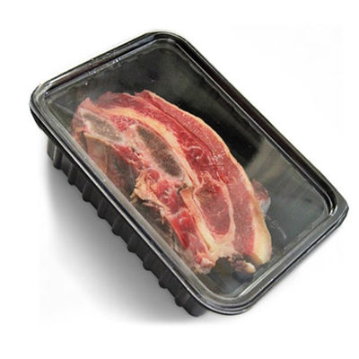 PET CPET Disposable Food Trays With Lids 200mm Length Refrigeration Storage