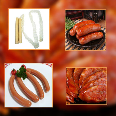 Sausage Casing Edible Collagen HALAL Synthetic For Smoked Sausages
