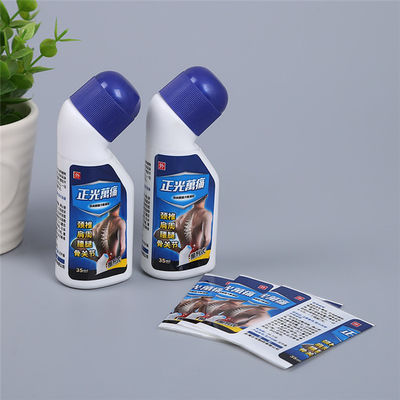 Soft 75% Shrinkage Printed Bottle Labels Anti Counterfeiting