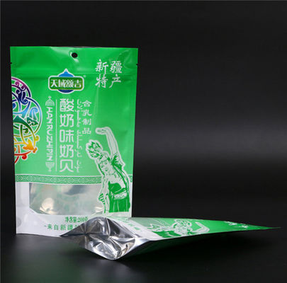 Vacuum Shrink 200g Stand Up Zipper Pouch Bags With Window