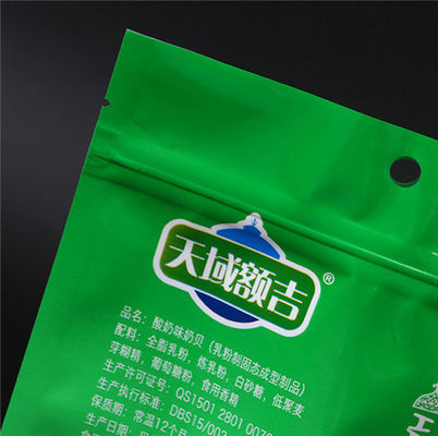 Vacuum Shrink 200g Stand Up Zipper Pouch Bags With Window