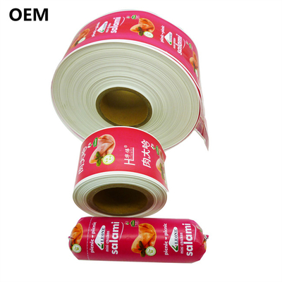 Polyamide Sausage Casings Caliber 60mm Customized Logo Flexography Printing Sausage Casings