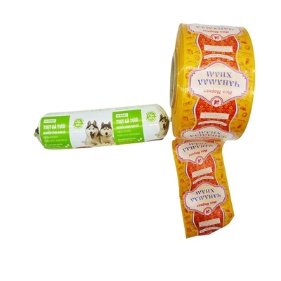 Color flexography printing Plastic casings Low price food grade packaging casings custom brand identity