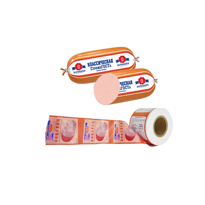 Sausage Casing Wholesale Different Colours Big Size Flexography Printing Plastic Artificial Sausage Casing