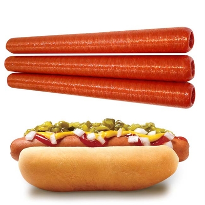 31mm Cellulose Hot Dog Sausage Packaging Casings For Hotdogs Sausages