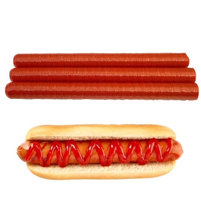 Factory Direct Sales Custom Size Transfer Red Cellulose Casings Casing For Frankfurt Sausages