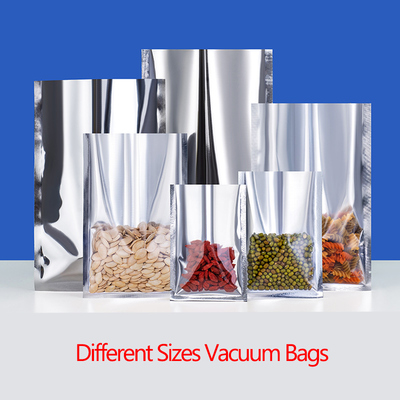 One Side Transparent And The Other Side Opaque Aluminum Vacuum Bags For Food Packaging 