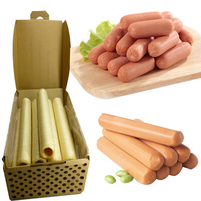 Natural Origin Food Grade  Uniform Size Collagen Sausage Casings for Hot dog Products