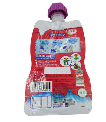 Custom Logo Metallized Stand Up Spout Pouch for Food